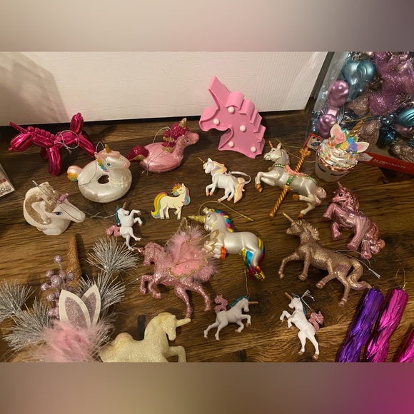 Bundle of Over 30 Unicorn Christmas Ornaments - Picture 4 of 7